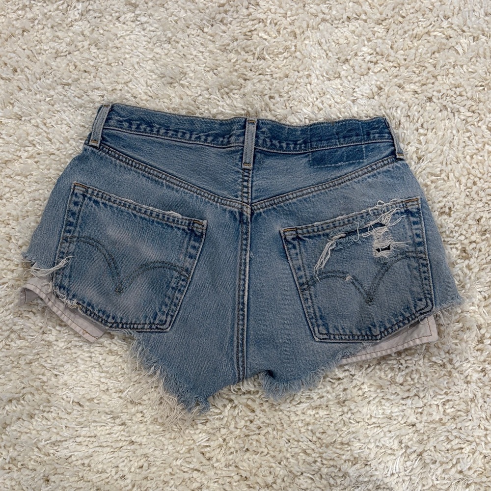 Vintage Levi’s Blue Distressed Jean Shorts